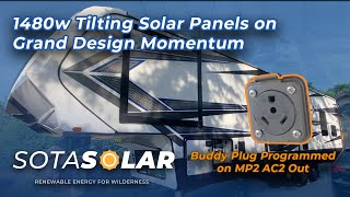 Grand Design Momentium 349m  Victron  1480w Solar Install