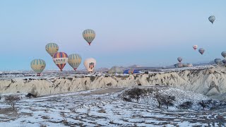 Cappadocia, Turkey | Winter Hot Air Balloon Ride in 360 4k #cappadocia  #gopro #fusion #360