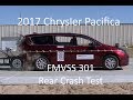 2017-2020 Chrysler Pacifica FMVSS 301 Rear Crash Test (50 Mph)