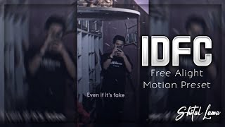 Idfcalight Motion Presetshital Lama