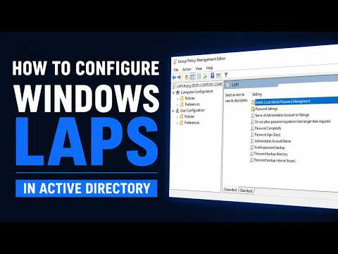 How to Configure Windows LAPS in Active Directory