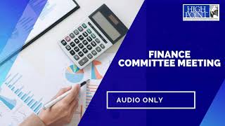Finance Committee Meeting | 4:00 P.M. |  4-27-23