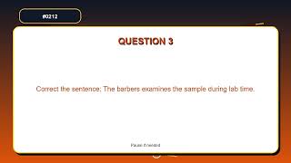 Sentence Correction Practice | 1) Correct the sentence: The dancer copy the worksheet before clas...