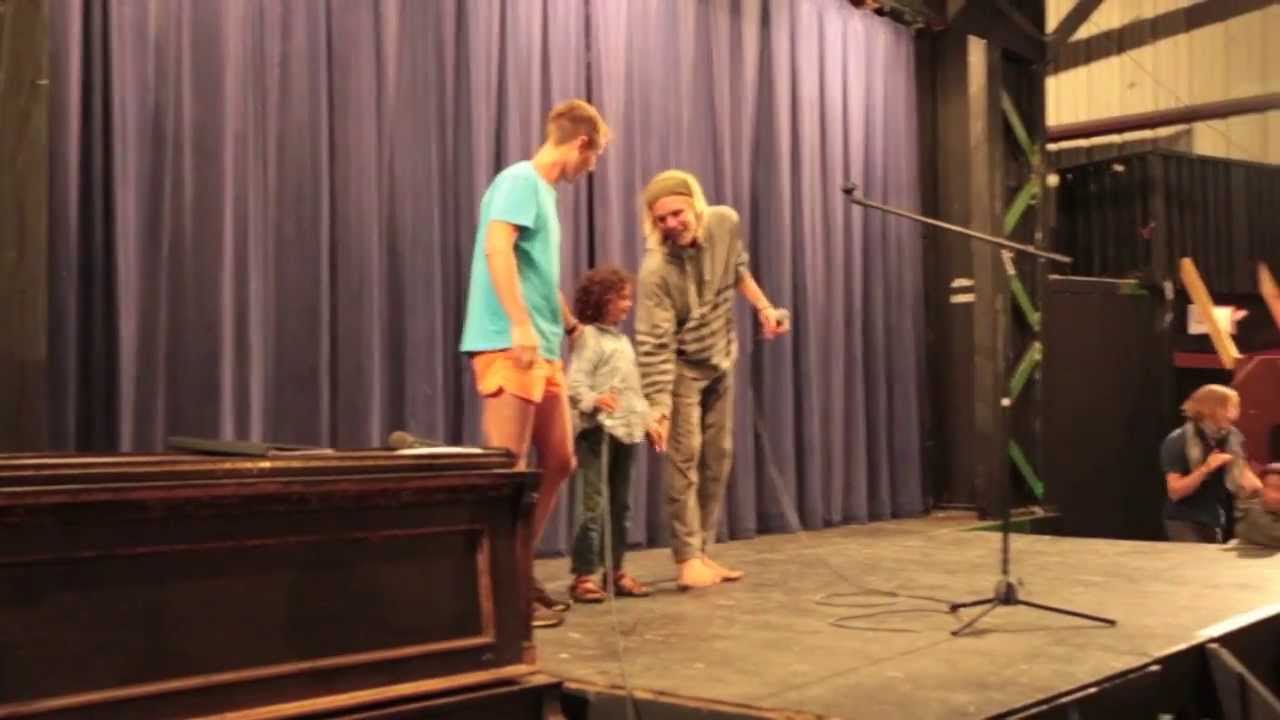 Ted Carr, Carl Ross and Cappi Osborne Beatboxing at The Woodstock Fruit Festival talent show.