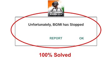 How To Fix Unfortunately BGMI app has stopped error problem solved on Android