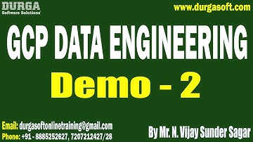 GCP DATA ENGINEERING tutorials || Demo - 2 || by Mr. N. Vijay Sunder Sagar On 18-12-2025 @5PM (IST)