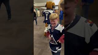 Head rub from Bernie - Mascots are cool