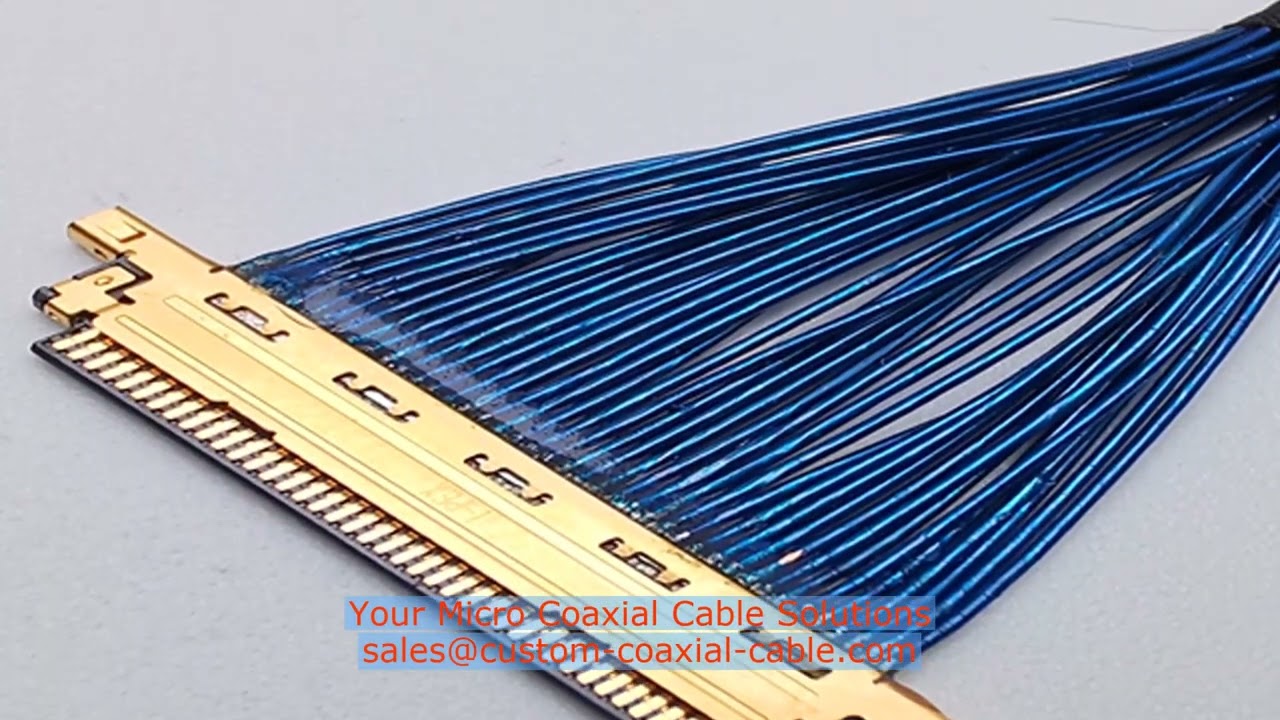 micro coaxial cable LSZH for laptop hinge MIPI CSI micro coax cable Canada factory gen 4 ls standalo