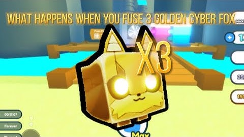 WHAT HAPPENS WHEN YOU FUSE 3 GOLDEN CYBER FOX?Pet Simulator X