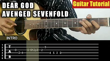 Guitar Tutorial | Dear God - Avenged Sevenfold On Acoustic | How to play guitar for beginners