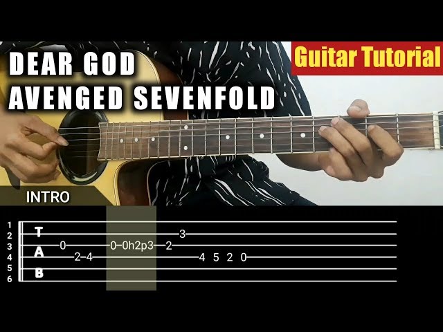 Guitar Tutorial | Dear God - Avenged Sevenfold On Acoustic | How to play guitar for beginners class=
