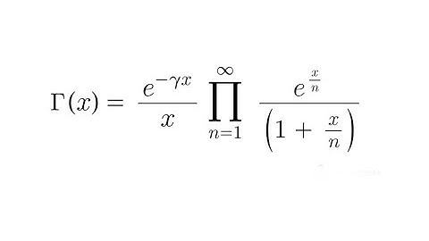 Weierstrass definition of Gamma function | infinite product representation of gamma function
