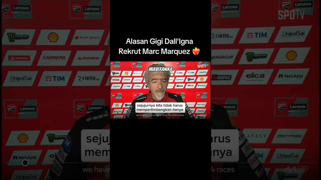 Alasan Gigi Dall'Igna Rekrut Marc Marquez ❤️‍🔥 