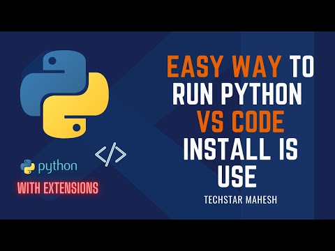 How to install and use python in vs code in windows  | Techstar Mahesh