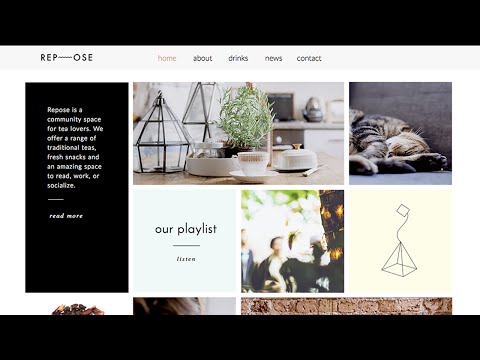 Repose - Adobe Muse Template Overview