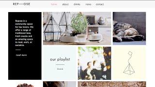Repose - Adobe Muse Template Overview