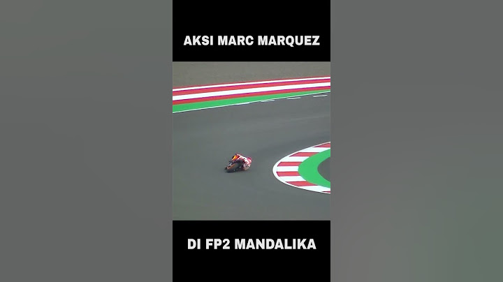 MARC MARQUEZ BERAKSI DI TIKUNGAN 16-17 SIRKUIT MANDALIKA