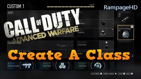 Create A Class In Advanced Warfare (Call of Duty Advanced Warfare Multiplayer Gameplay