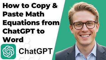 How to Copy & Paste Math Equations from ChatGPT to Word  docx — Quick & Easy Guide!(FULL GUIDE 2025)
