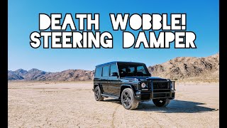G WAGON DEATH WOBBLE!! (w463 g63 amg steering damper replacement)