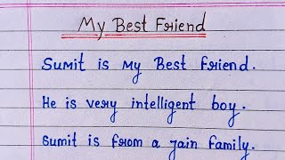 My Best Friend Essay || {written by ~ classical hand writing}  @classicalhandwriting11 ✍️#education