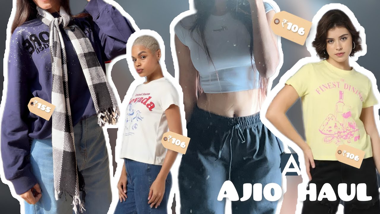 AJIO Haul ✨ Trendy Tops & Outfits Under Budget | Try On Haul
