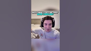 How is this his first noise complaint bros a crash out demon 😭🔊 #ricci #ricciontwitch #ricciclips