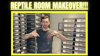 REPTILE ROOM MAKEOVER!! Finally got the new racks in!! Profile