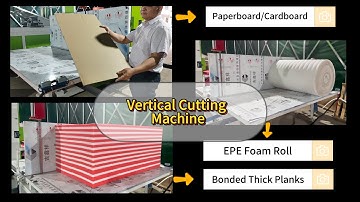 EPE Foam Roll, Cardboard, Paperboard Cutting Machine | EVA XPE  Cutter | Vertical  Slitter Trim Edge