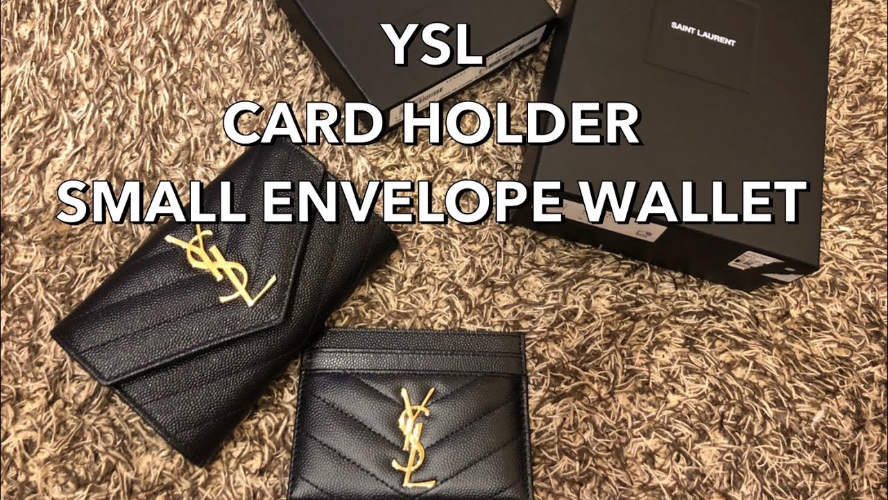รีวิว YSL card holder & small envelope wallet YouTube