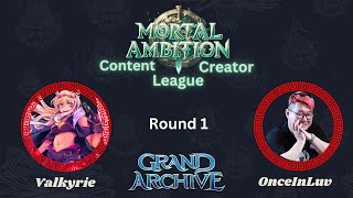 AMB Content Creator League | Round 1 - OnceInLuv V/S Valkyrie