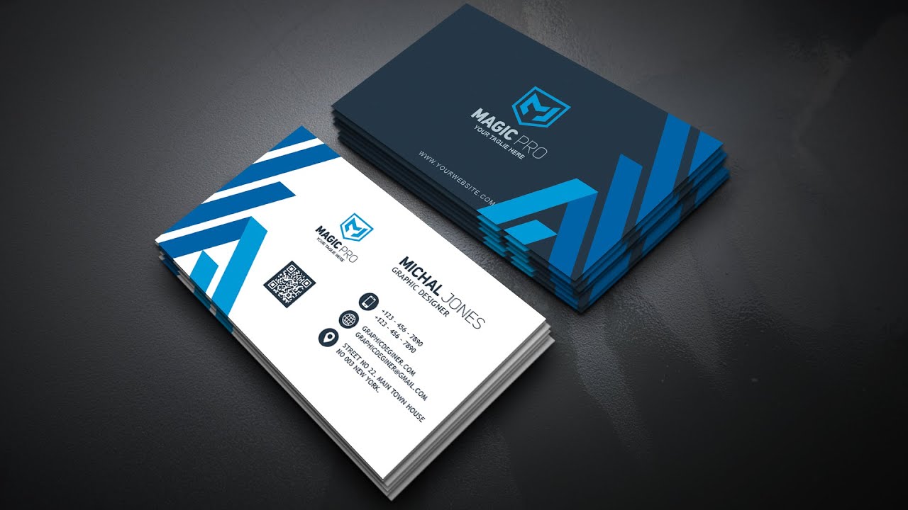 How to Design Business Card With Photoshop CC 23 - Learn Photoshop Intended For Visiting Card Templates For Photoshop