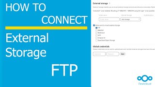 How to connect FTP to Nextcloud