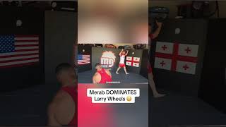 Former UFC 135lb Champion Merab Dvalishvili just DOMINATED 260lb Larry Wheels #ufc #mma