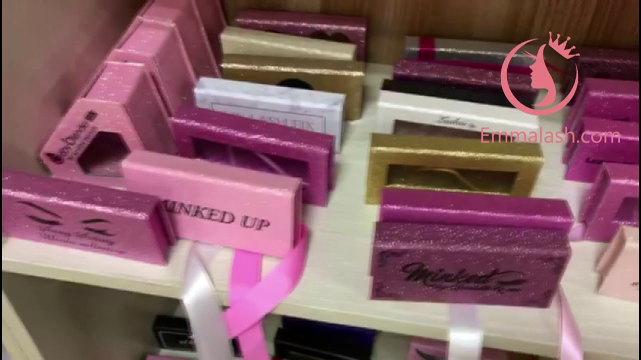 All kinds of custom packaging box MOQ = 30 help you start your lashes business line mink lash