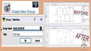 GROUP TOOL IN VALENTINA - TUTORIAL