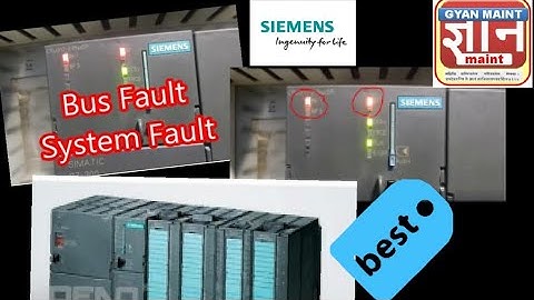PLC S7 300  CPU SF & BF fault trouble shooting