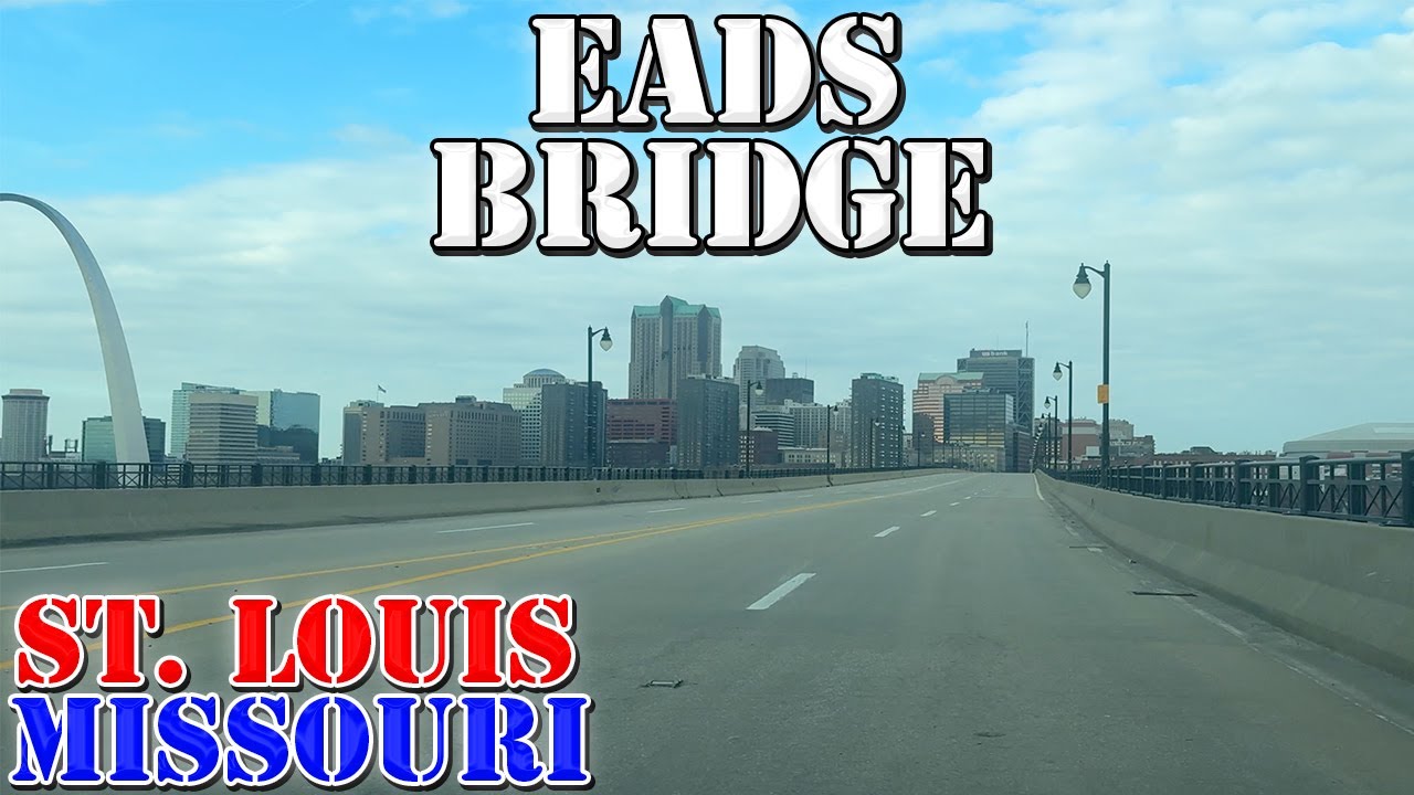 Eads Bridge - St. Louis - Missouri - 4K Infrastructure Drive