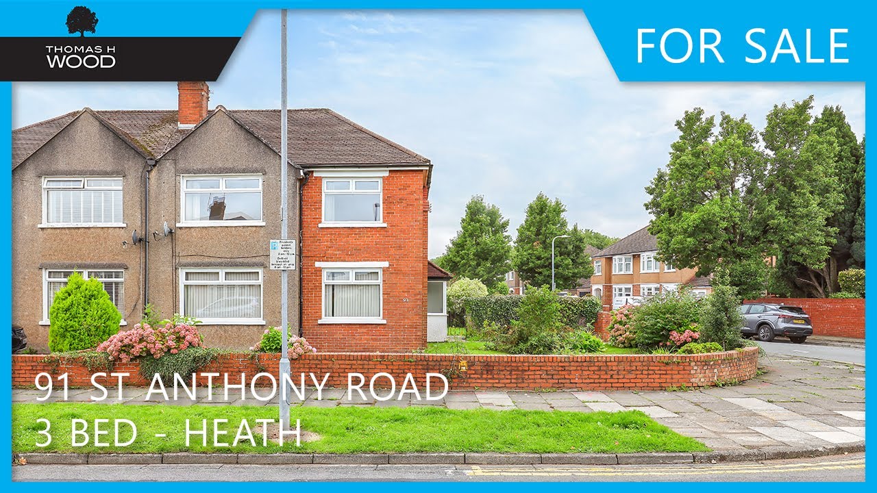 Walkthrough property video tour of 91 St Anthony Road, Heath Cardiff