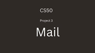 CS50 Project-3 : Mail