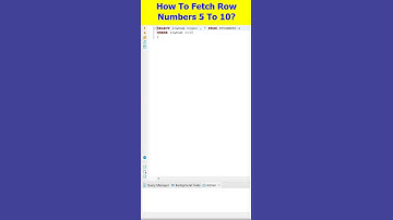 Oracle SQL: How to Fetch Row Numbers 5 To 10
