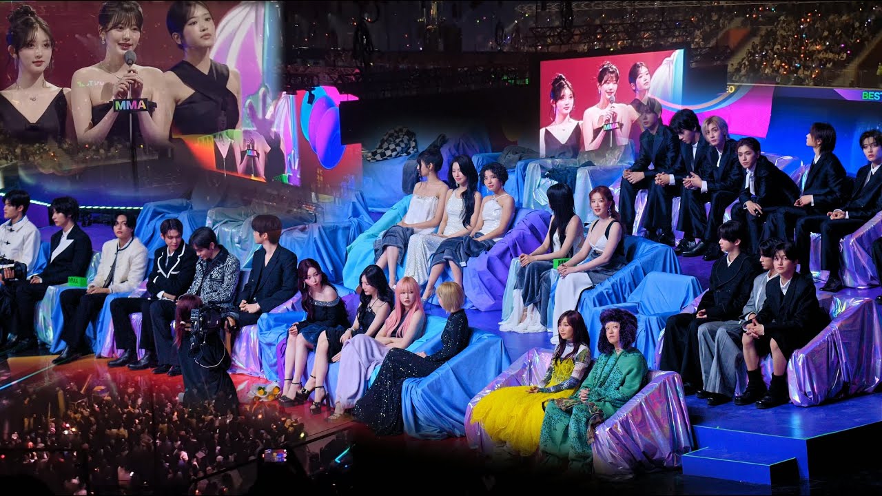 [아이브 IVE 베스트 뮤직비디오 수상] 여자아이들, 에스파, 라이즈 RIIZE, BND, 투어스,요아소비  Reaction cam @241130 MMA 2024 직캠