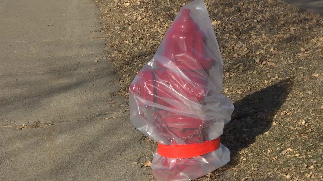 Crystal Fire Hydrants Bundle Up Too