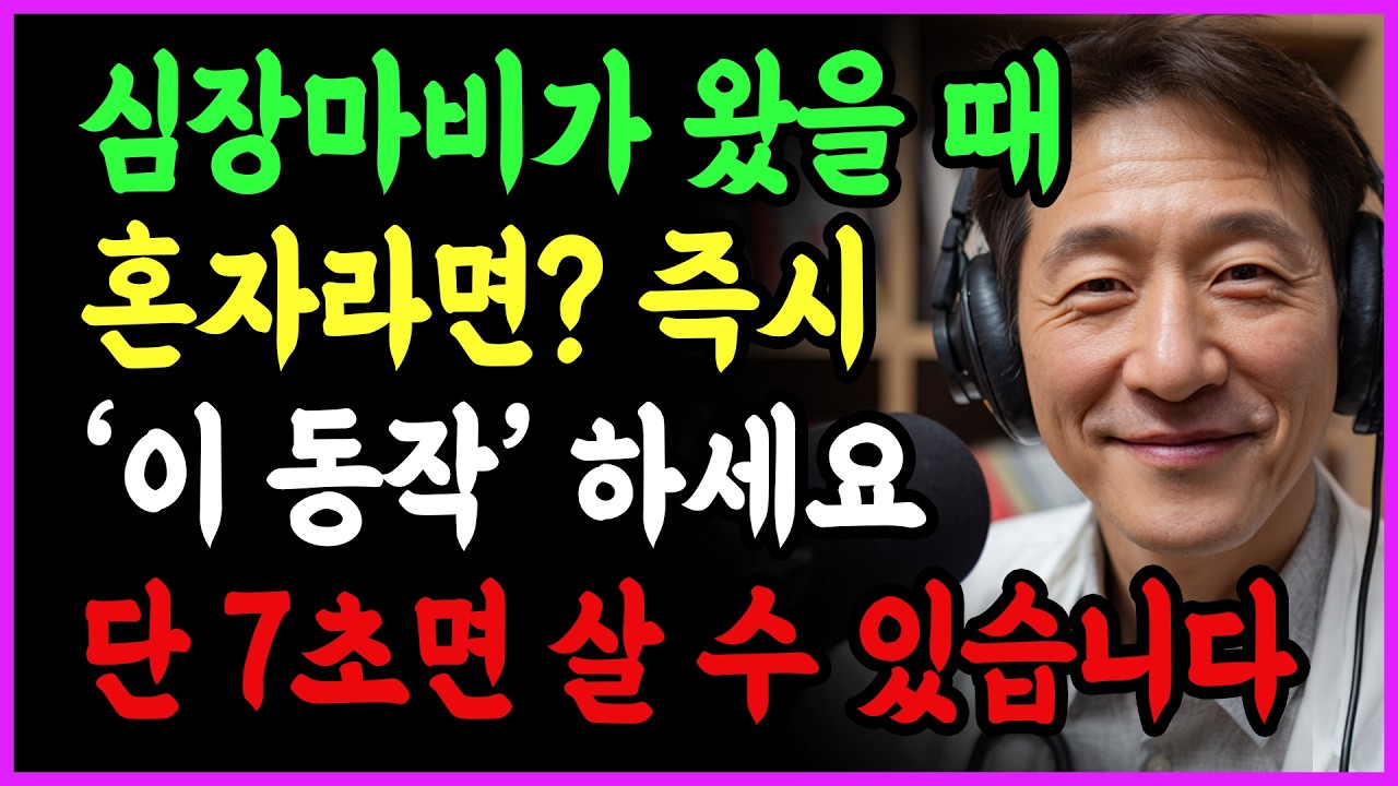 60세 이후, 심장마비가 오면 반드시 해야 할 행동ㅣ혼자 있을 때 이렇게 하면 살 수 있습니다ㅣ시니어건강 | 삶의지혜｜오디오북