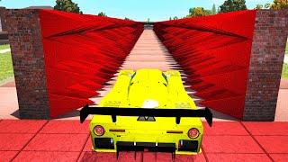 Spiked Closing Walls crashes - Beamng drive