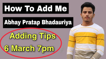 How To Add Me Abhay Pratap Bhadauriya | How To Add Facebook King 2022 | Aakash Rajput | SD Family