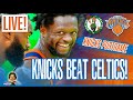 KNICKS POSTGAME! Julius Randle goes BEAST MODE! Knicks Beat Celtics in OT in Boston!!