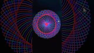 spirograph 🌺python code 👨💻। #shorts #turtlegraphics #pythonart #codingart #coderlife