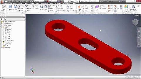 Autodesk Inventor 2016 Tutorial | Parametric Features