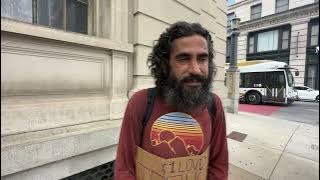 Homeless interview with Abdul, on the Streets of Baltimore, Maryland.
